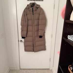Aritzia Super Puff Long Modern Taupe Puffer Coat